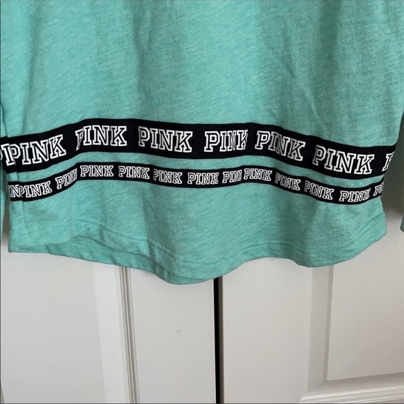 Pink Victoria Secret logo long sleeve shirt - Picture 4 of 5